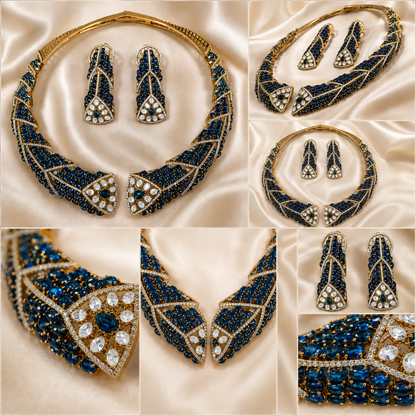 Peacock Majesty Statement Necklace Set
