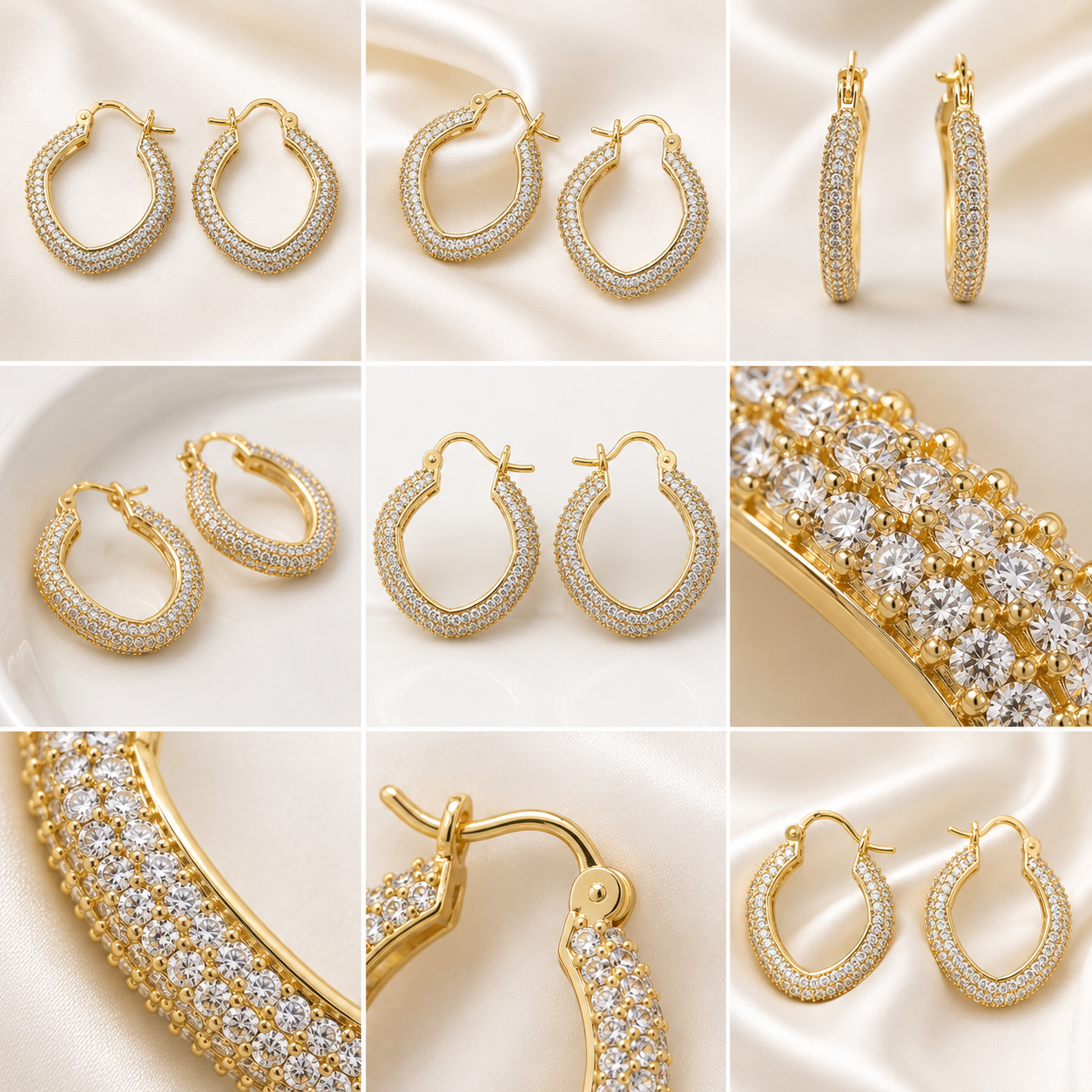 Celeste Twist Hoops