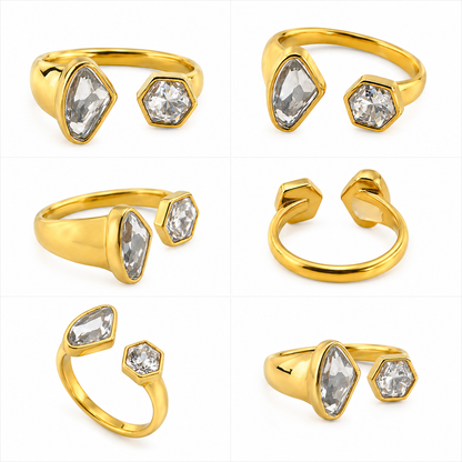 Eclipse Duo Crystal Ring (55864)