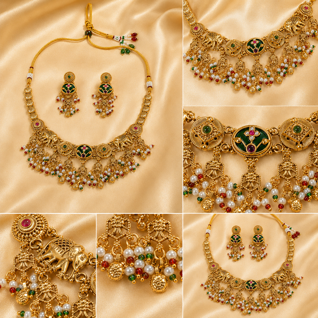 Swarna Gaja Heritage Necklace Set