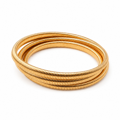 Coil Wrap Gold Bracelet (5211)