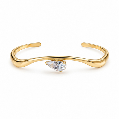 Stylish Fluid Wave Cuff Bracelet for Women (58749)