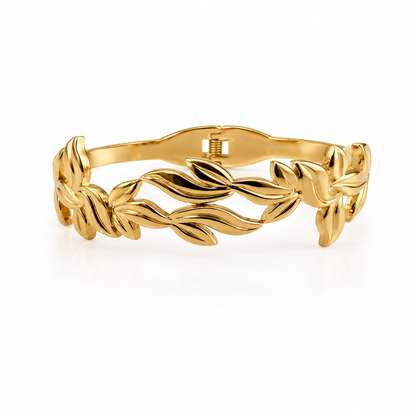 Golden Leaf Vine Bracelet for Women (58769)