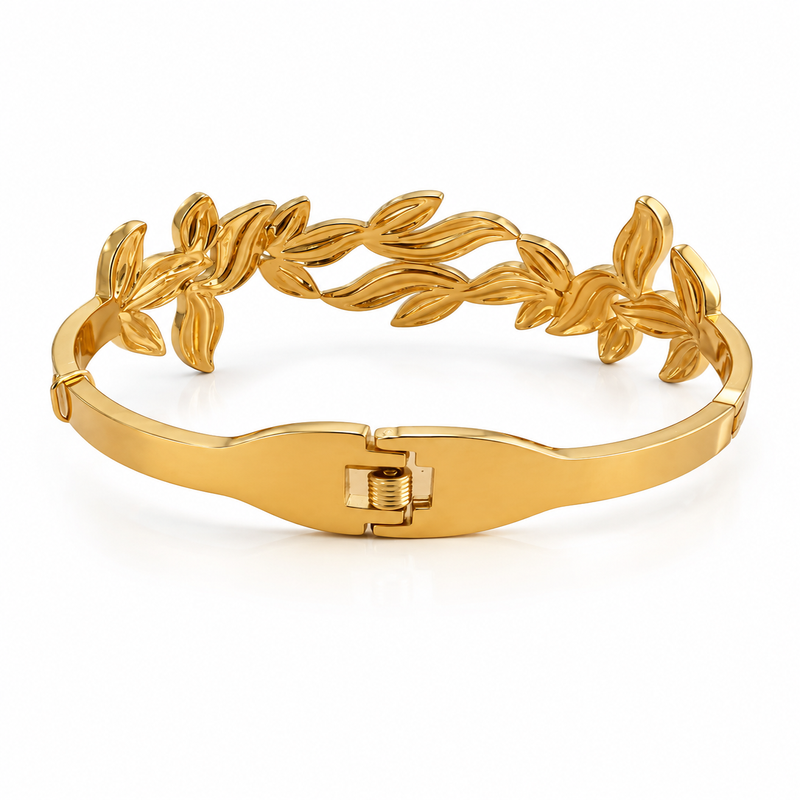 Golden Leaf Vine Bracelet for Women (58769)