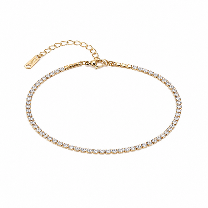 Gold-Tone Crystal Tennis Bracelet for Women (58537)
