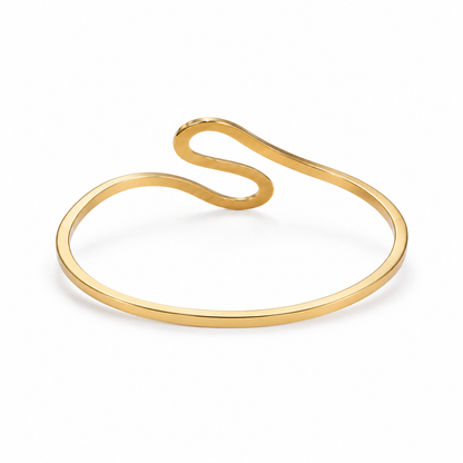 Women’s Gold-Tone Crystal Wave Cuff Bracelet (59742)