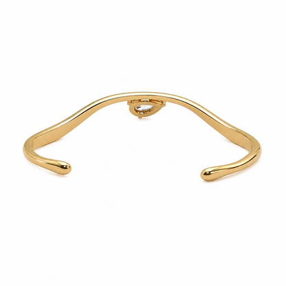 Stylish Fluid Wave Cuff Bracelet for Women (58749)
